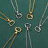 6pcs Anime Hello Kitty Pendant Necklaces Set Cute Cat Bow Design Fashion Jewelry for Women Men Gift Ideas
