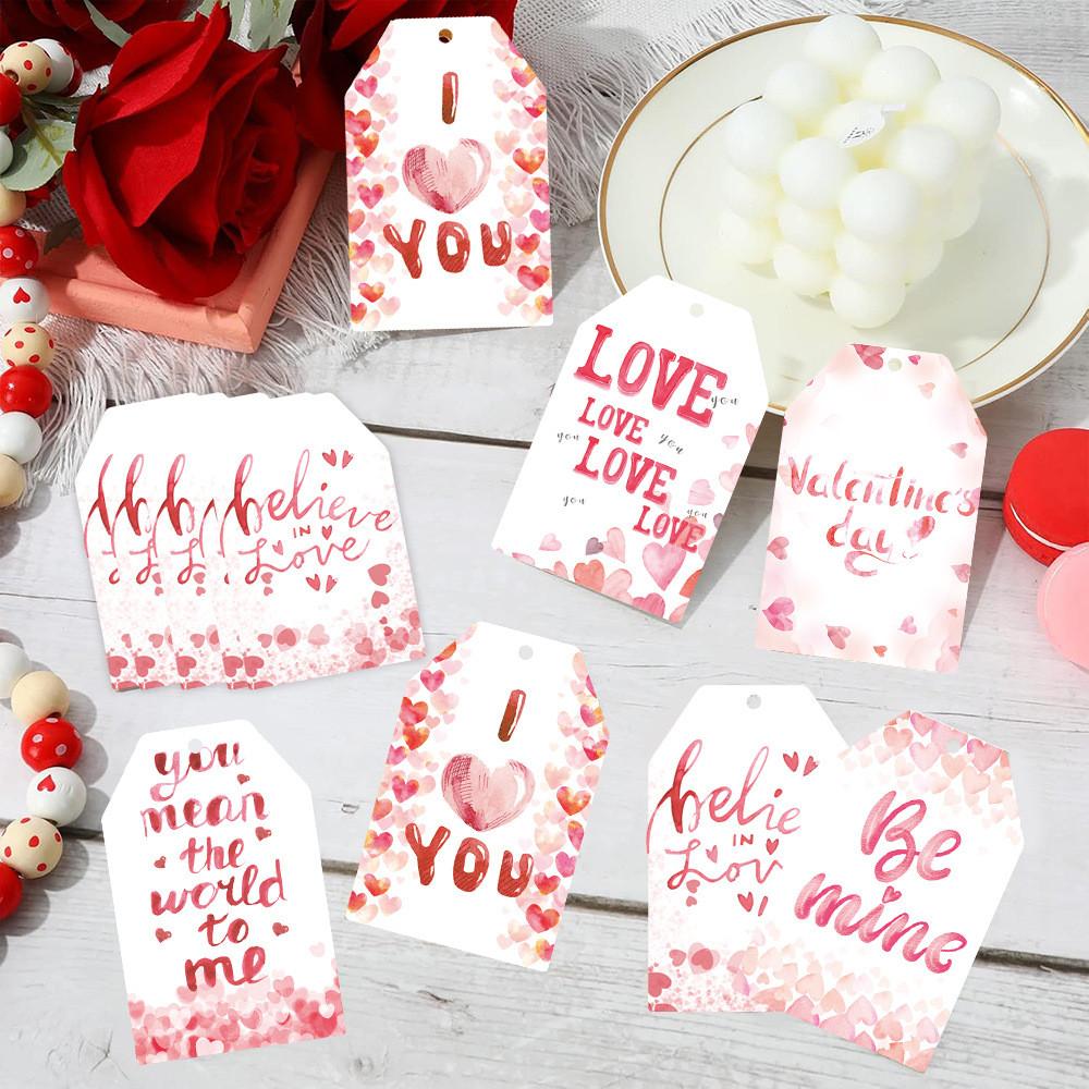 Valentines Celebration Day Paper Hang Tag Pendant For Daily Party Decoration