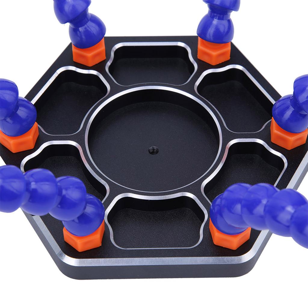 6 Flexibla Armar Lödning Tredje Hand PCB Hållare Ställ Hjälpklämma Lödhjälpverktyg