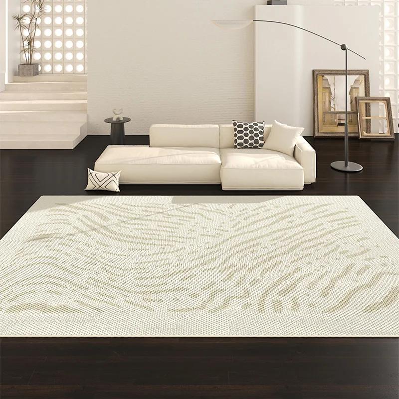 

Cream Retro Style Living Room Carpet Bedroom French Coffee Table Waterproof Carpets High End Bedside Black White Anti Slip Rug 60x90cm(23x35in)