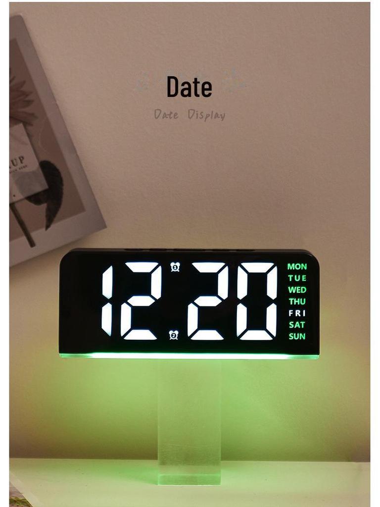 Cross-Border LED Digital Clock GH8033: Large Display, Date