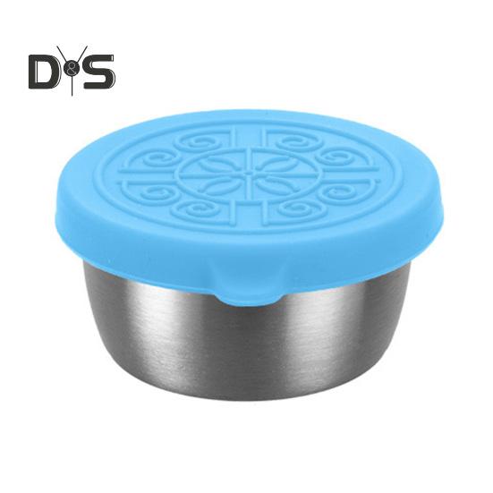 

1 комплект, 40 мл, большая вместительная чашка для соуса, штабелируемая, практичная, для кемпинга, ужина, портативная чашка для соуса для салата синий