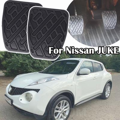 Auto Schwarz Gummi Bremse Kupplung Fuß Pedal Pad Abdeckungen 46531JD00A Für Nissan JUKE (F15) 2010 2011 2012 2013 2014 2015 2016 2017
