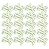 20Pcs Cartoon Paperclip HumanShaped Creativity Metal Modeling Craft School Supplies Green
