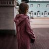 Autumn and Winter New Solid Color Hooded Long Cardigan Sweater Women's Twist Knitted Sweater
