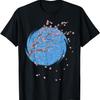 Japan Pink Flower  Floral Sakura Cherry Blossom T-Shirt