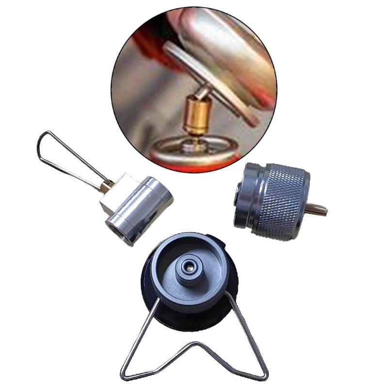 Corrosions Resistant Coppers Camp Gas Adapter Converter Folding Design For Safe Fuels Transfer During Outdoor Camping