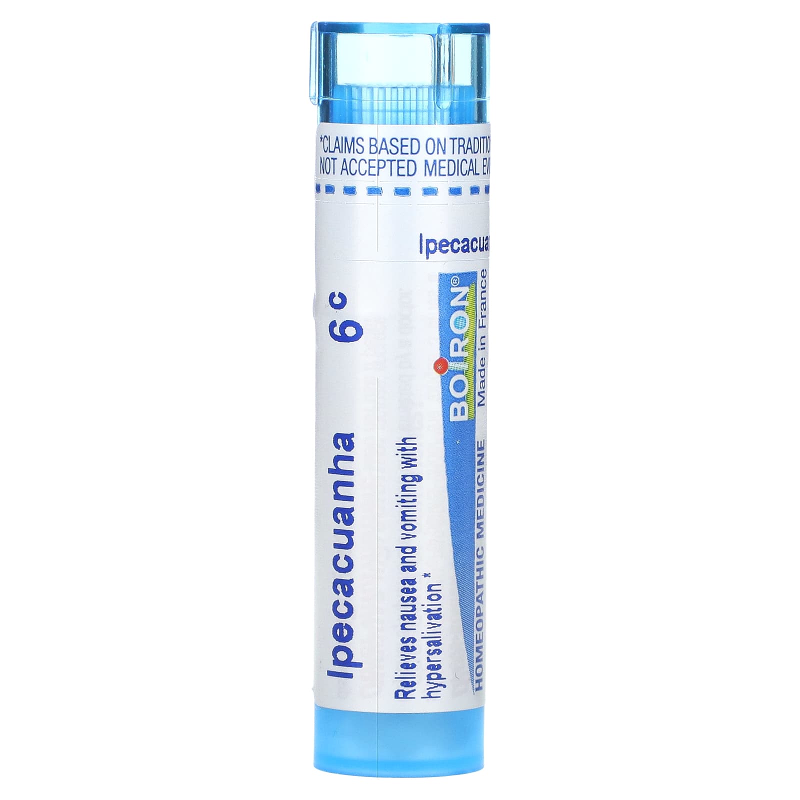 

Boiron, tonic, 6C, nausea relief, about 80 pellets.