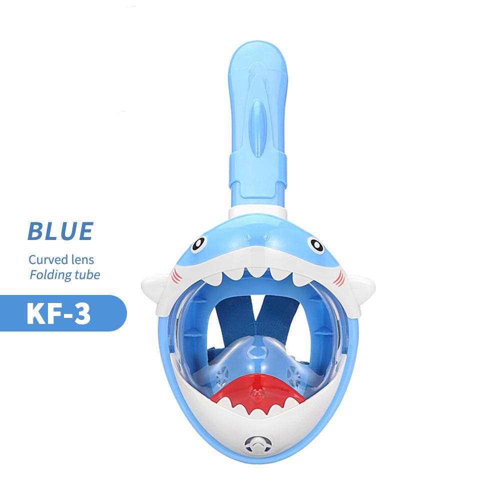 Adjustable Full Dry Snorkeling Mask 180 Degree Waterproof Anti-Fog Free Diving Goggle Full Face Dive Mask for Swimming Equipment Xs
