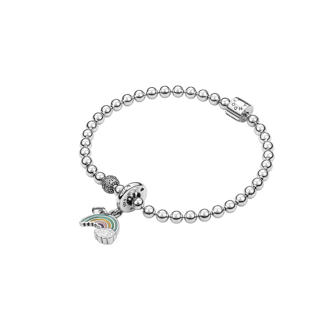 Pandora Rainbow Pendant Bracelet Women bracelets Silver ZT-0327 19