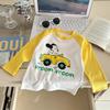 Kids Long Sleeve Cotton T Shirt Spring Autumn Base Layer For Boys Girls