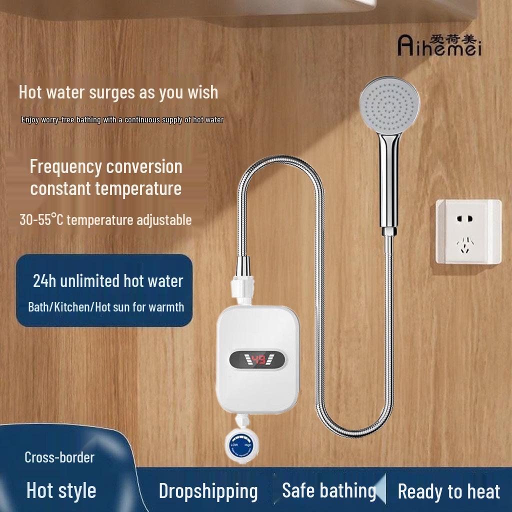 Mini-Wandmontierter Instant-Durchlauferhitzer für Dusche mit konstanter Temperatur