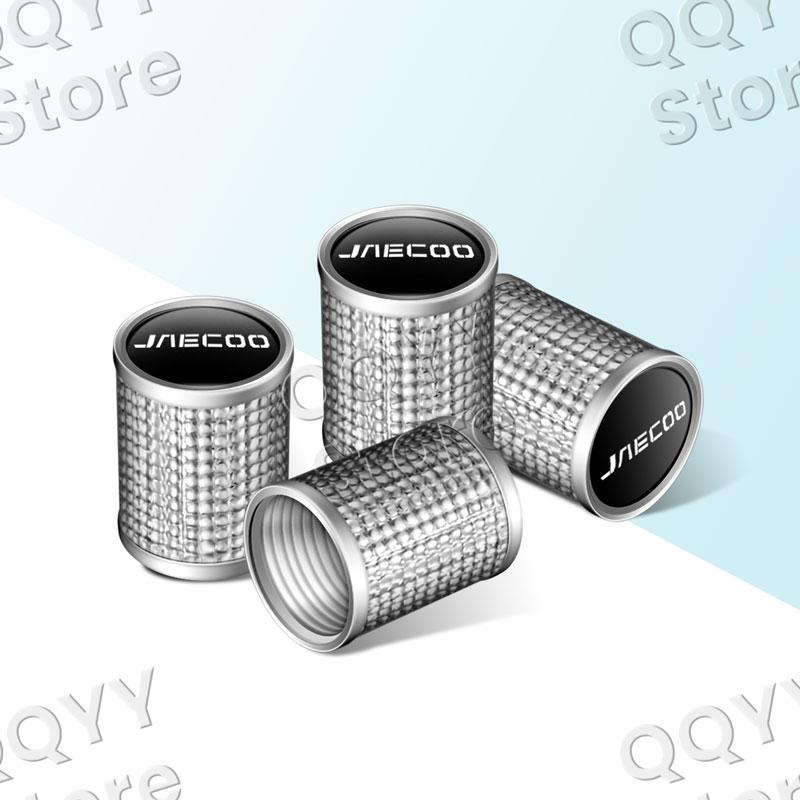 

4Pcs Emblem Car Wheel Tire Air Valve Cap Dust Cover Airdust Waterproof For Jaecoo J7 J5 J8 Explore 06 Auto Accessories