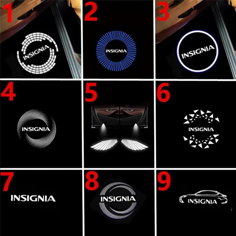 LED Car Door Logo Lights Projector Accessories For Opel Insignia A B 2021 2020 2019 2018 2017 2016 2015 2013 2012 2011 2010 2009