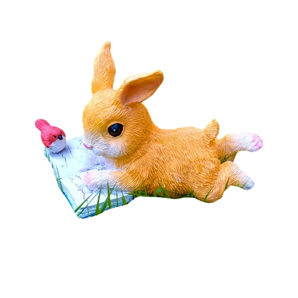 CocoroFactory Garden Garden Entryway Animal 4 Ornament, Decoration, Figurine, Garden, Object, (Rabbit (Reading))