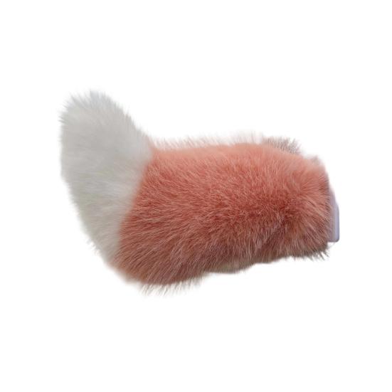 Faux Fur Electric Wagging Tail for Car, Remote Control Moving Tail Decoration, Rechargeable Detachable Auto Accessory for Anime Cosplay