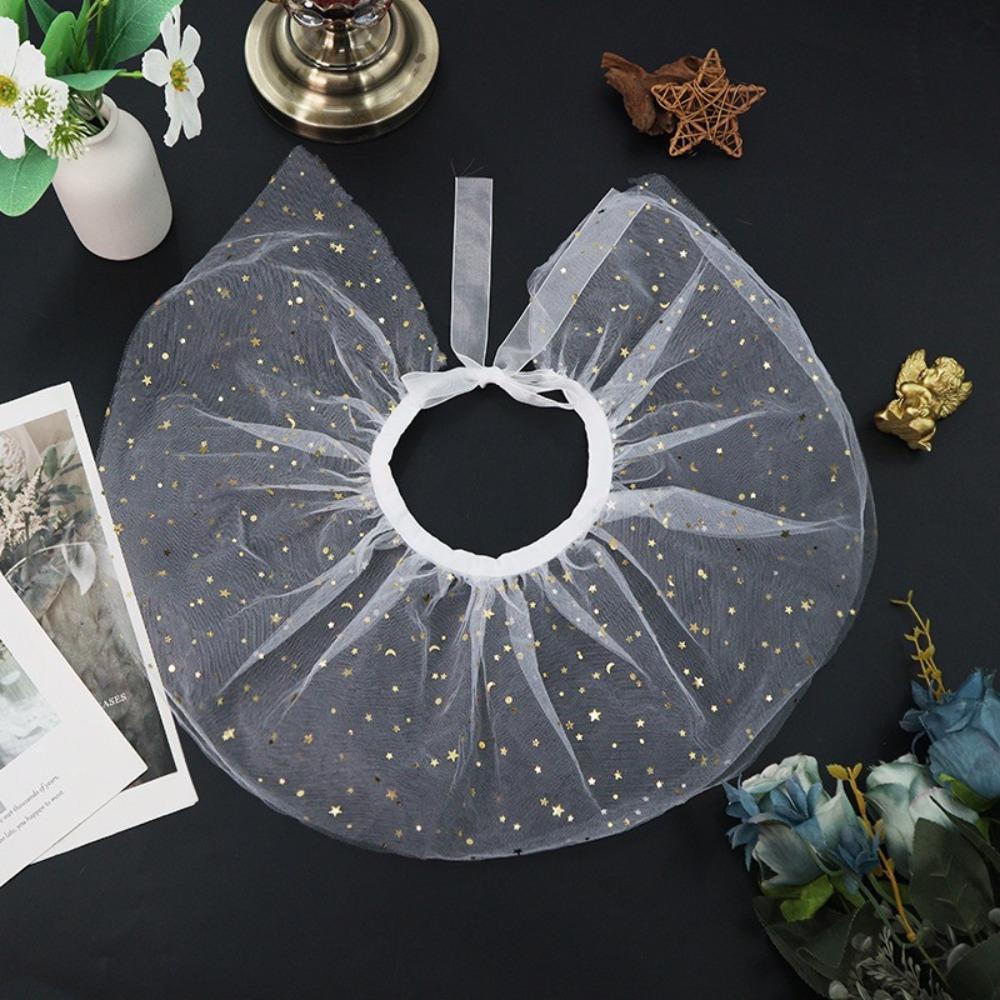 3PCS/SET Glitter Wedding Scarf Romantic Bride Fingerless Gloves  Bride Accessorizing