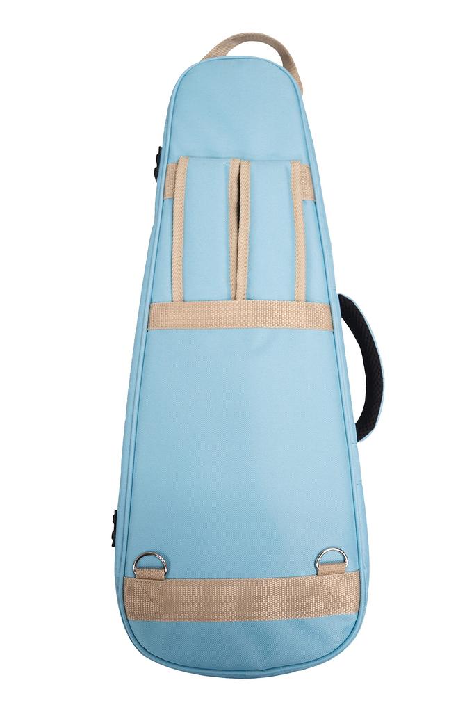 [KIWAYA] KLC-ConSB Concert Size Ukulele Light Case (Long Neck Compatible, Durable and Lightweight, with Retractable Shoulder Strap) Sky Blue