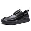 2025 new men's shoes autumn soft sole light non-slip casual shoes men's versatile breathable trend British men's leather shoes