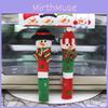 Colorful Christmas Microwave Handle Wraps Cute Snowman Design For Holiday Home Style