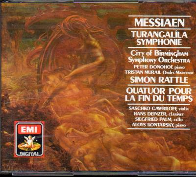 CD OLIVIER MESSIAEN, CITY OF BIRMINGHA - Turangalîla Symphonie / Quatuor Pou CDS7474638 EMI Digital Europe Classical Used