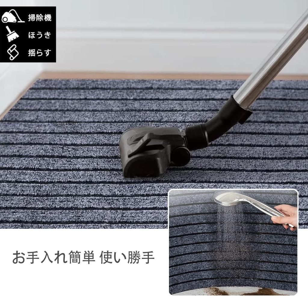 NEWSHOER Entrance for Shops Gray Mat, Outdoor/Indoor, Non-Slip, Commercial/Home Use, Quick-Drying, Water-Absorbing, Mud-Removing, Washable,