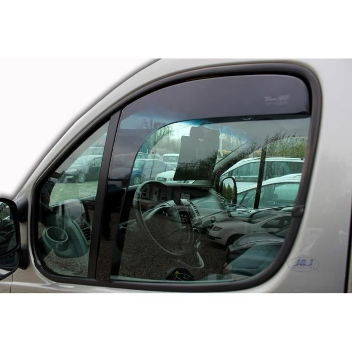Déflecteurs D'air - J&J AUTOMOTIVE - Opel Vivaro 2P - Fumé - Acrylique Renforcé - Installation Facile