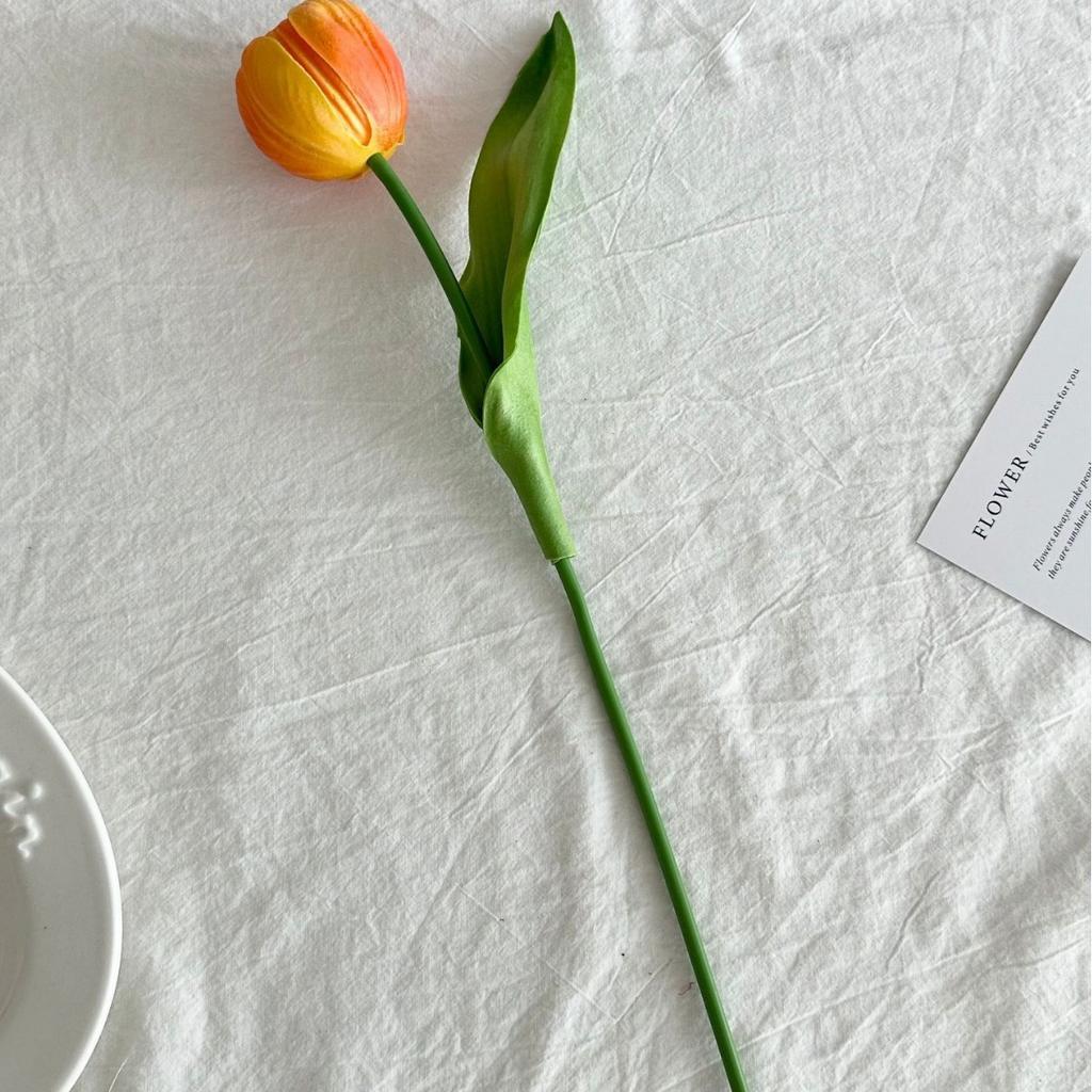 Simulated Tulip Decorations Flower Ornaments Bouquets High-End Realistic Fake Flowers Weddings Cake Photography Props