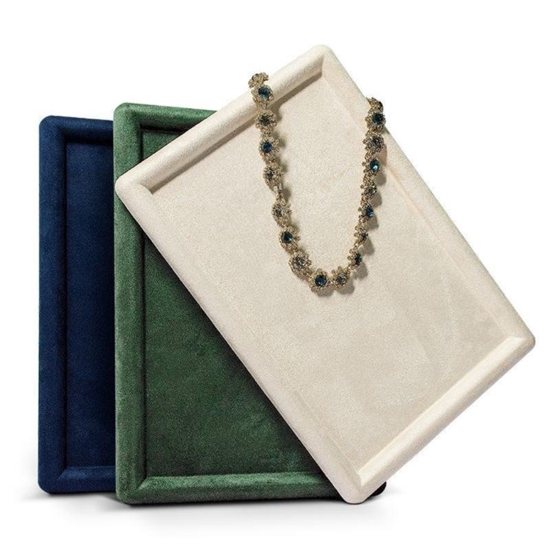 Stylový podnos na šperky s měkkým materiálem Minimalistický organizér do zásuvky na šperky Zaoblený prázdný držák na doplňky
