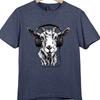 Goat Headphones T Shirt Funny Animal Music Lover Gift DJ Novelty Graphic Tee