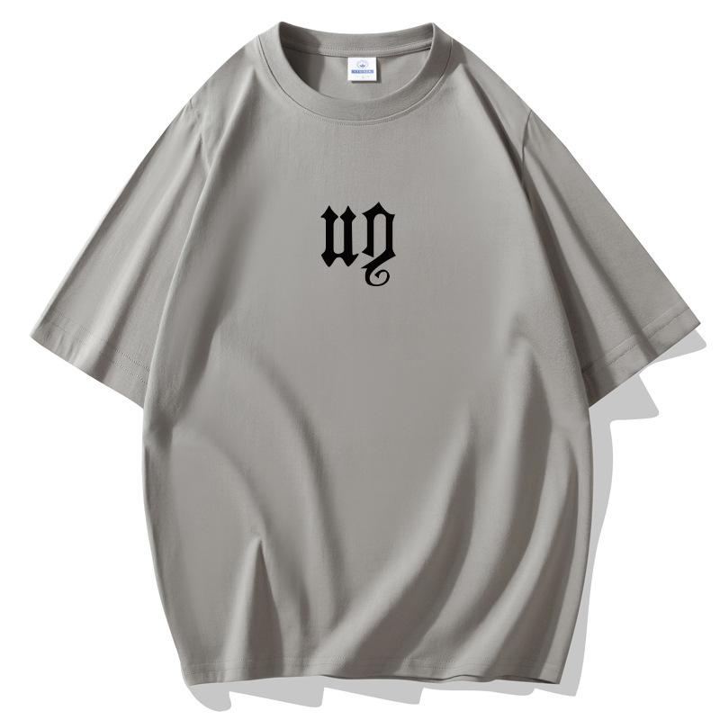 Summer Fashion Men's Large Size Loose Short Sleeves T-Shirt 100% Cotton