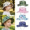 Summer Baby Bucket Hat Cotton Cartoon Kids Sun Hats for Girls Boys Sun Protection Children Panama Cap Beach Travel 1-4Y