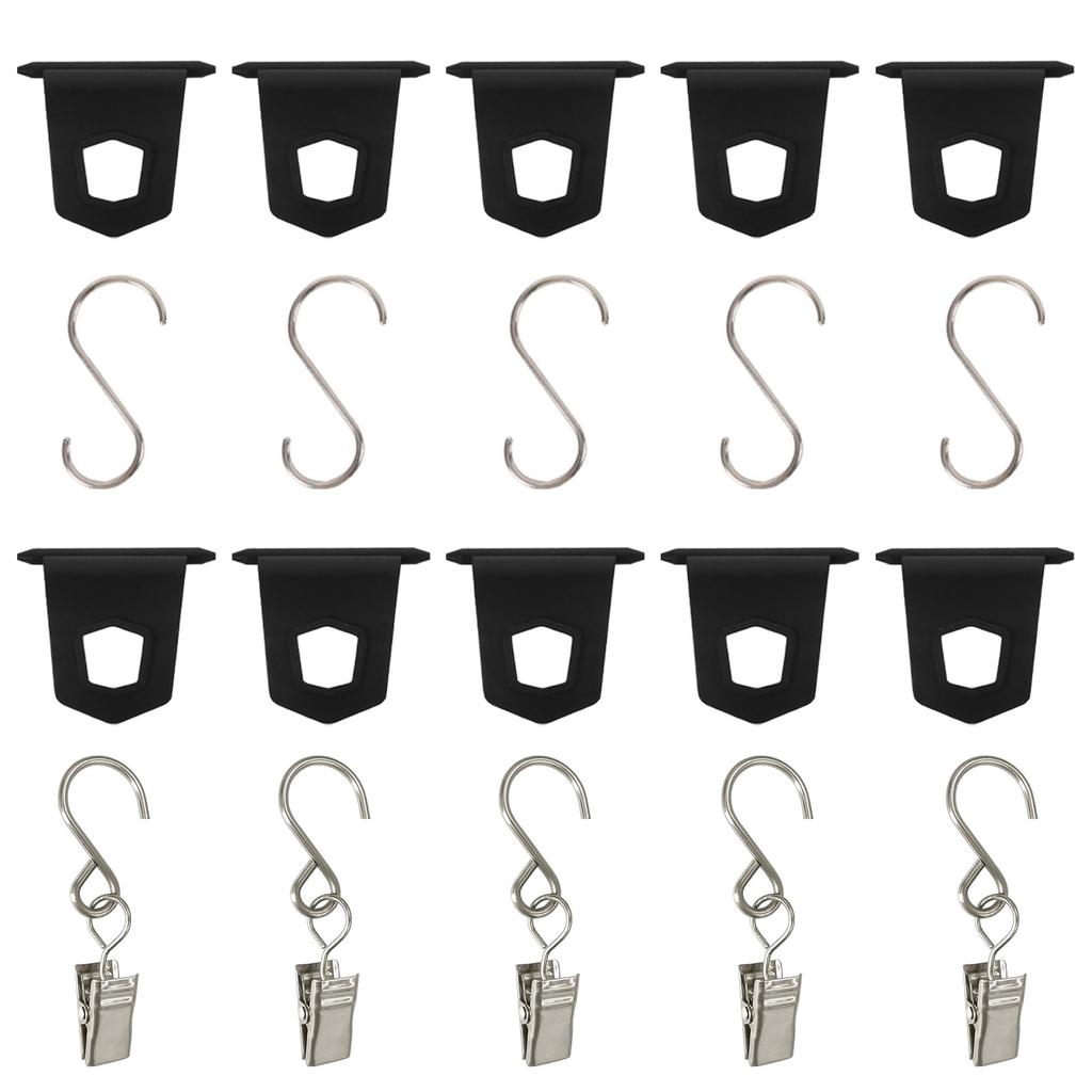 Rv Awning Hooks for Lights Camping Awning Accessory Hangers S Shaped Hooks Set Rv Party Light Hangers for Christmas Party