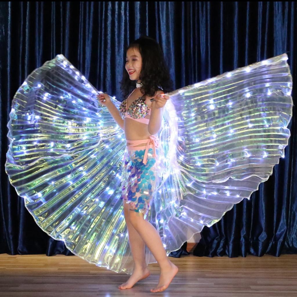 LED Cloak Glowing Wings Butterfly Dance Light Costume For Stage Performances Decoration Party Celebration Wedding Model Show