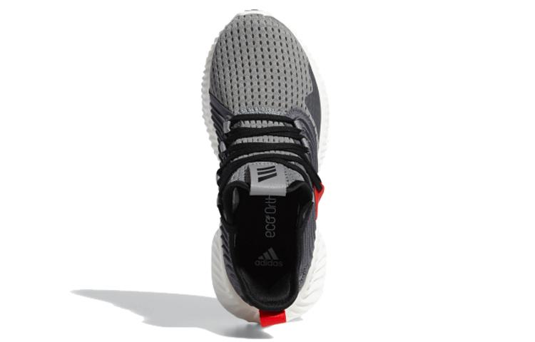 adidas Alphabounce Instinct CC J Low Top Kids' Running Shoes Gray Red Teenagers F36807