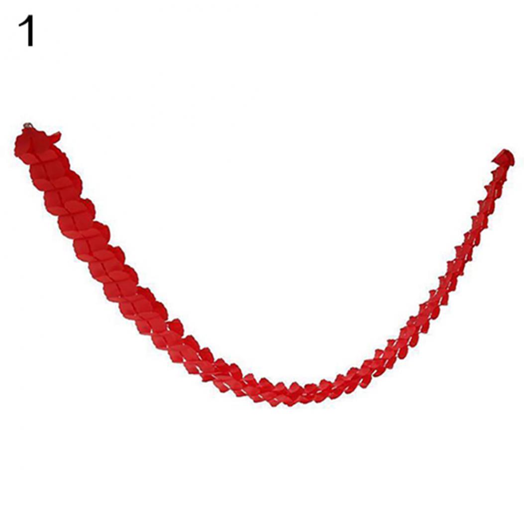 

3 метра бумажная гирлянда баннер для дня рождения свадьбы вечеринки подвесное украшение ADM красный