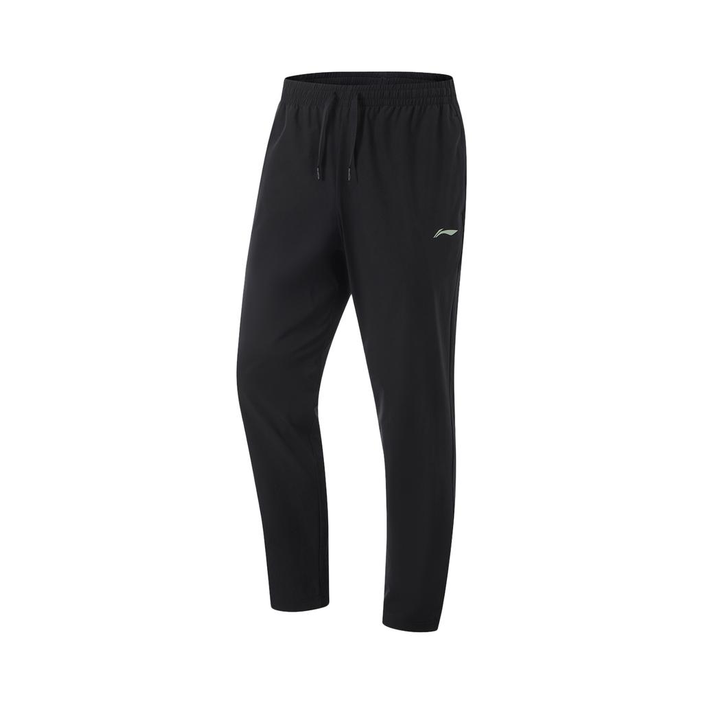 Li-Ning Comfortable Simple Versatile Casual Pants Men Bottoms Black AYKU707-1