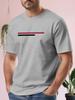 2026 Summer Bestselling Unisexs Pure Cotton Tshirt Casual Fashion Soft and Comfortable Breathable Simple Stripes Pattern Print