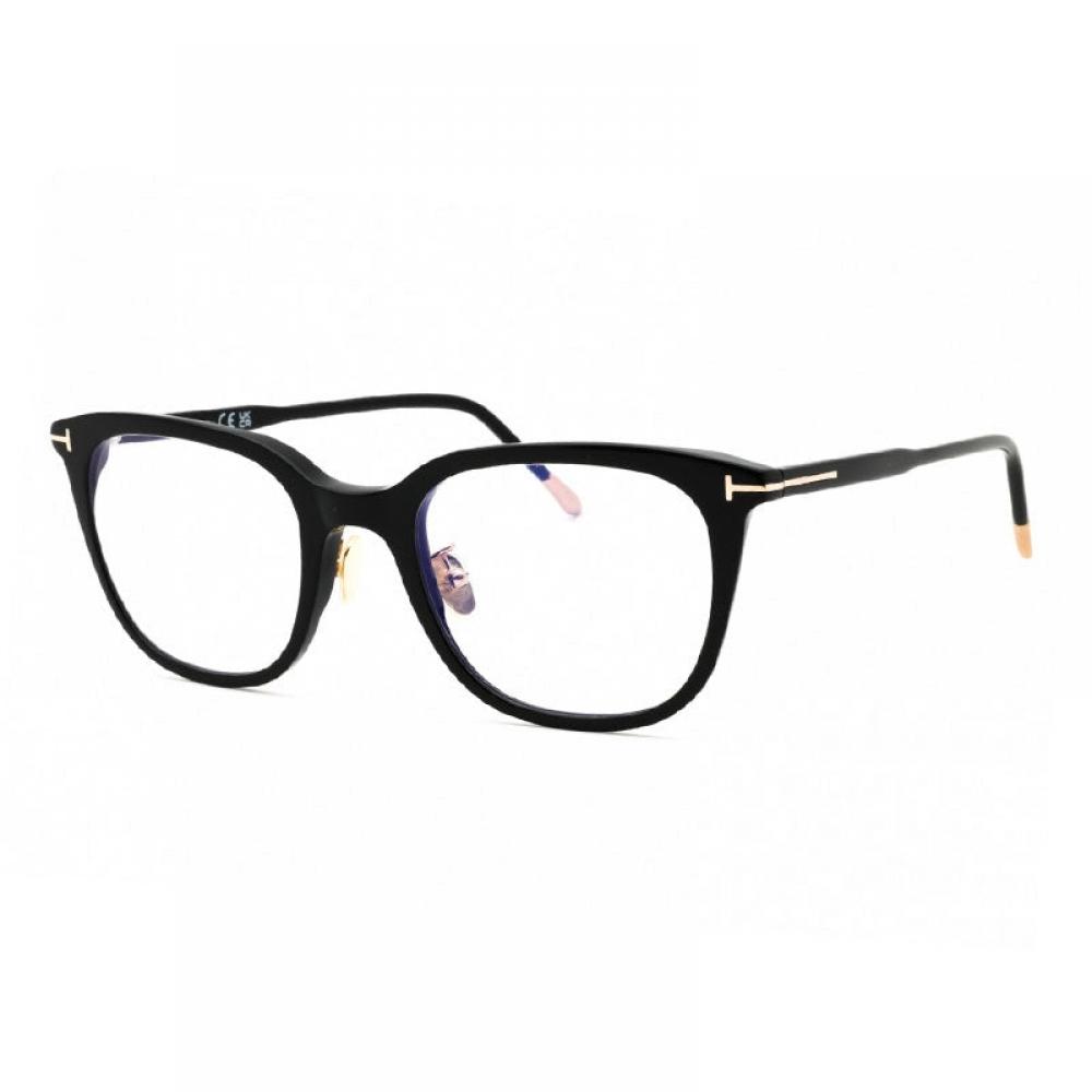 Tom ForD Eyeglasses Square Full Rim  Light Gray Frame AnD Clear Blue Light Block Lens Ft5776 D B020 Brown