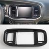 Carbon Fiber GPS Navigation Frame Panel Cover Trim For 2016- Dodge Charger