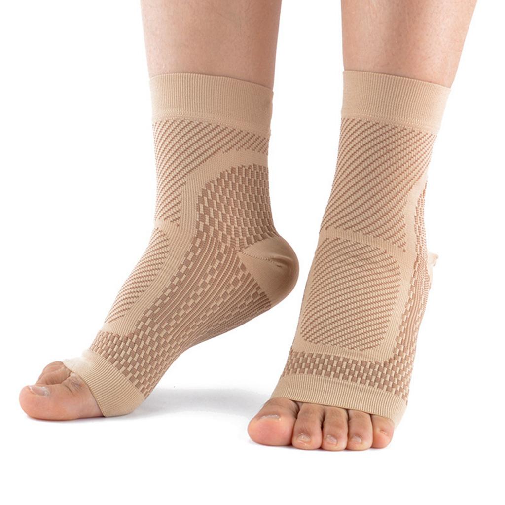 Outdoor Sport Socks Open Toe Elasticity Compression Stockings Foot Sock Ankle Guard Protective Gear