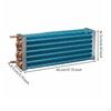Copper Tube Aluminum Fin Evaporator Refrigerator Condenser Coil Finned Heat Exchanger for