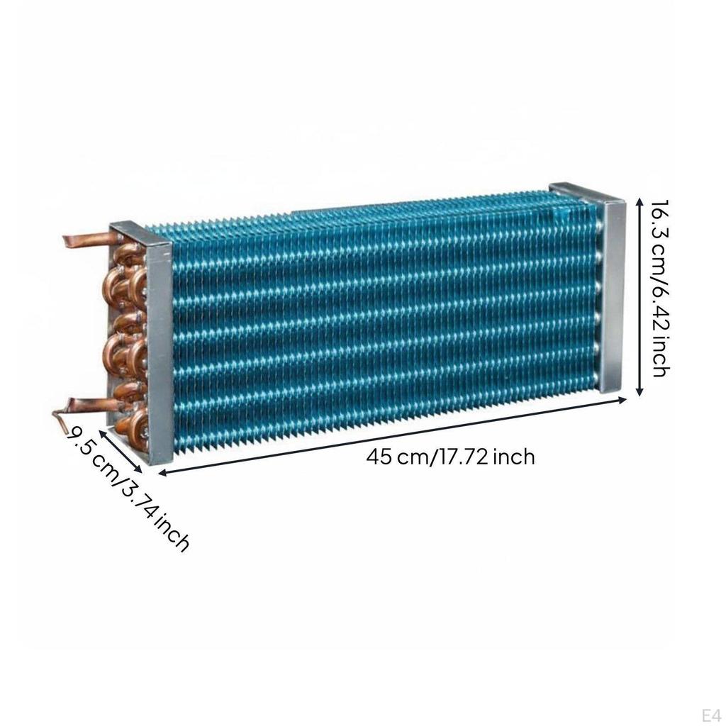Copper Tube Aluminum Fin Evaporator Refrigerator Condenser Coil Finned Heat Exchanger for