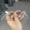 Denmark Men Double Beam Glasses Frame EDWIN Fashion Square Titanium Ultralight Eyeglasses Women Screwless Business Retro Eyewear