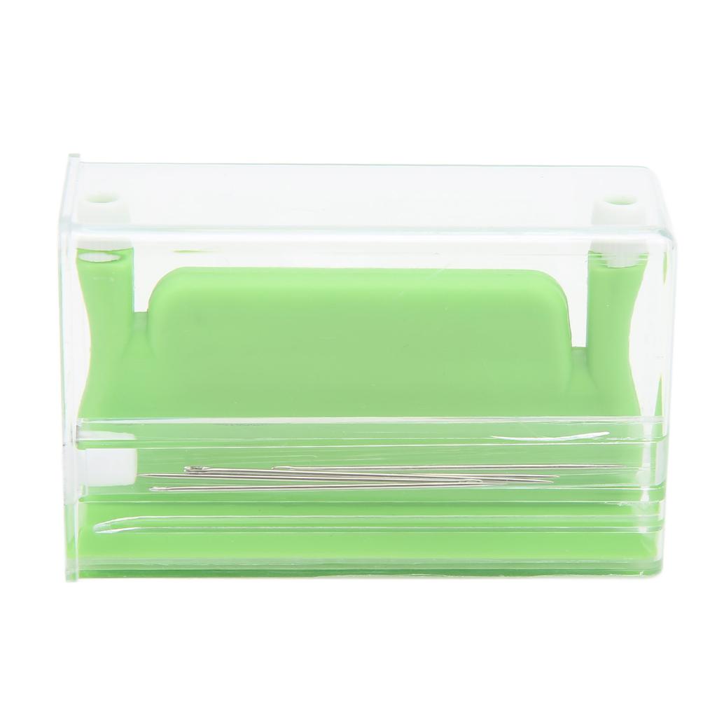 Ațe de Ac Multifuncționale Design cu Două Orificii 2,6x4,4x7,2cm 1,0x1,7x2,8in Înfilă Acul de Broderie din Plastic Verde