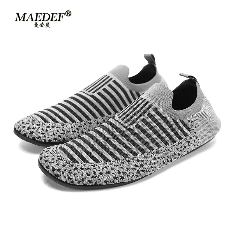 MAEDEF Mens Shoes Comfortable Casual Shoes Men Home Slippers Lightweight Breathable Walking Moccasins Thin Bottom House Shoes