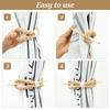 4Pcs Hemp Rope Curtain Holdback Rope Curtain Tiebacks For Decorative Curtain Holdbacks Fashion Woven Hanging Home Decor