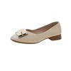 Spring and Autumn New Fairy Single Shoes Women's Ladyshoes Low Heel Shallow Mouth Square Head Gentle Temperament Grandma Shoes Women