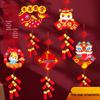 Year of the Snake DIY Firecracker Ornament: Parent-Child Handmade Non-Woven Fabric Fu Character Spring Festival Decoration Kit
