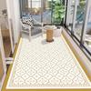 Waterproof and UV-resistant balcony floor mat, full-coverage bay window mat, scrub-friendly entrance carpet, wash-free PVC mat.